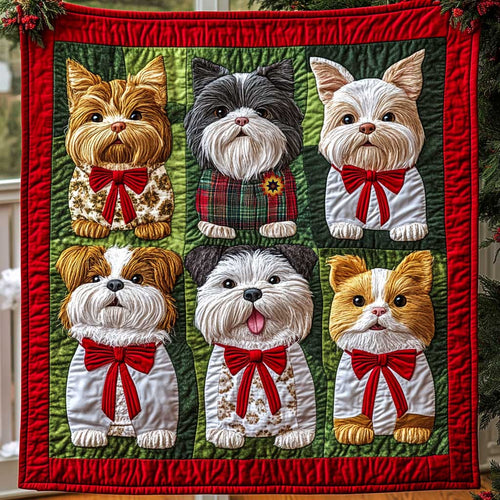 Christmas Miniature Schnauzer WP0310009CL Quilt