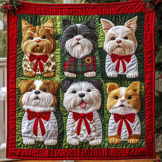 Christmas Miniature Schnauzer WP0310009CL Quilt