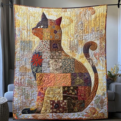 Flower Cat WU2810003CL Quilt