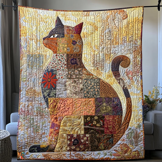 Flower Cat WU2810003CL Quilt