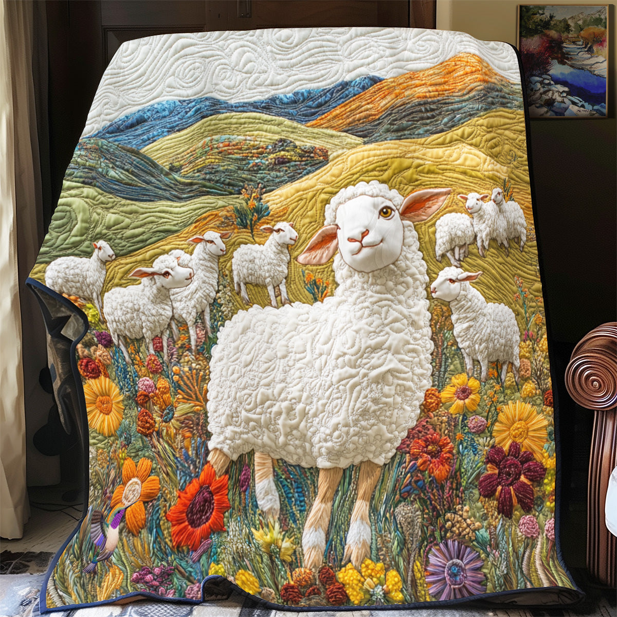 Sheep Fields YR2512015CL Quilt