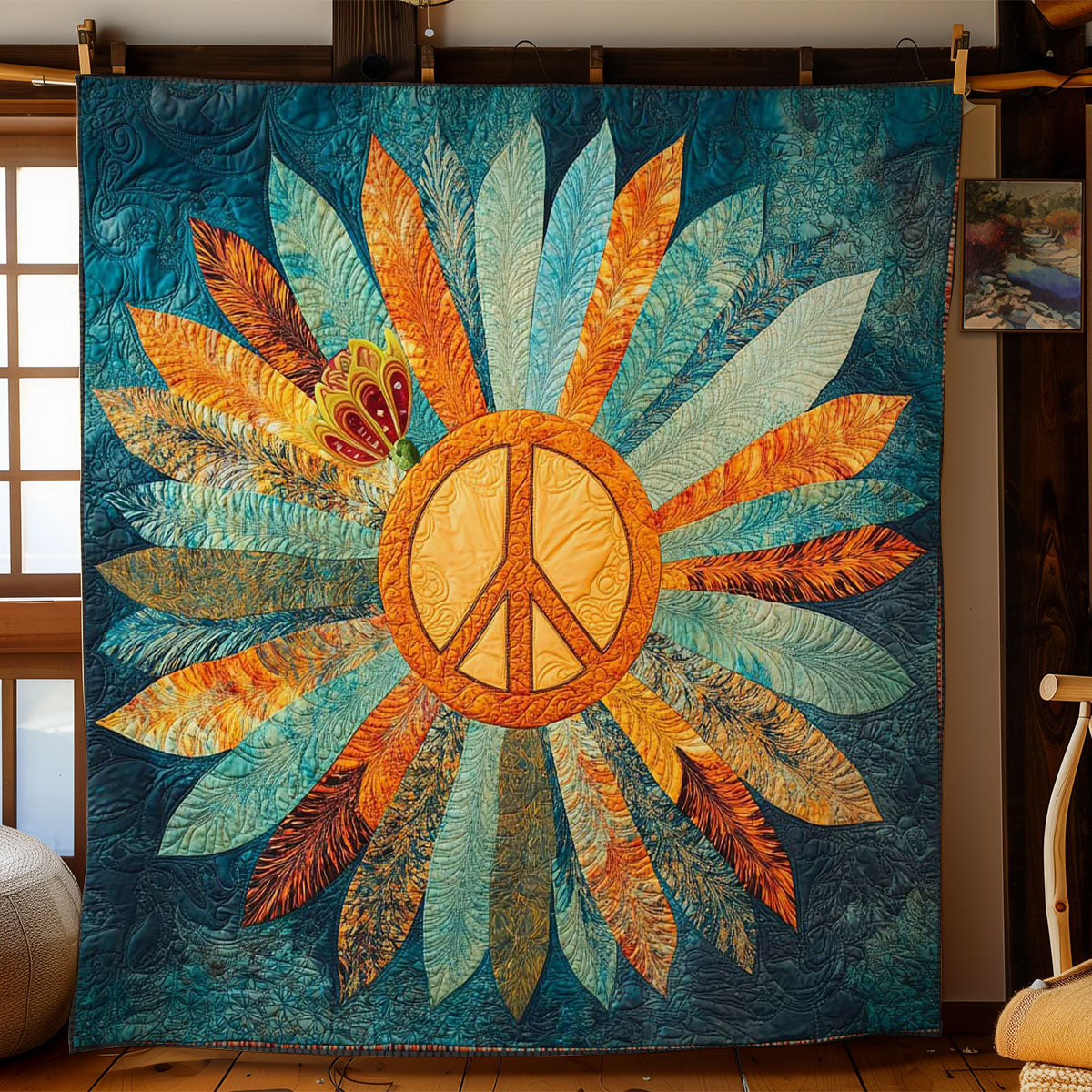 Feathers Of Peace WN1712038CL Quilt