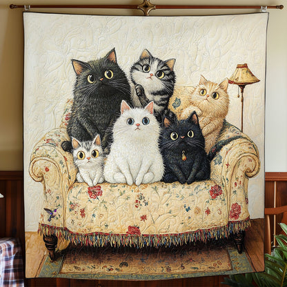 Family Of Cat WY3110025CL Quilt