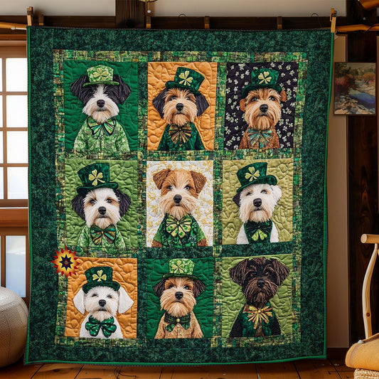 Schnauzer Shamrock WN1411043CL Quilt