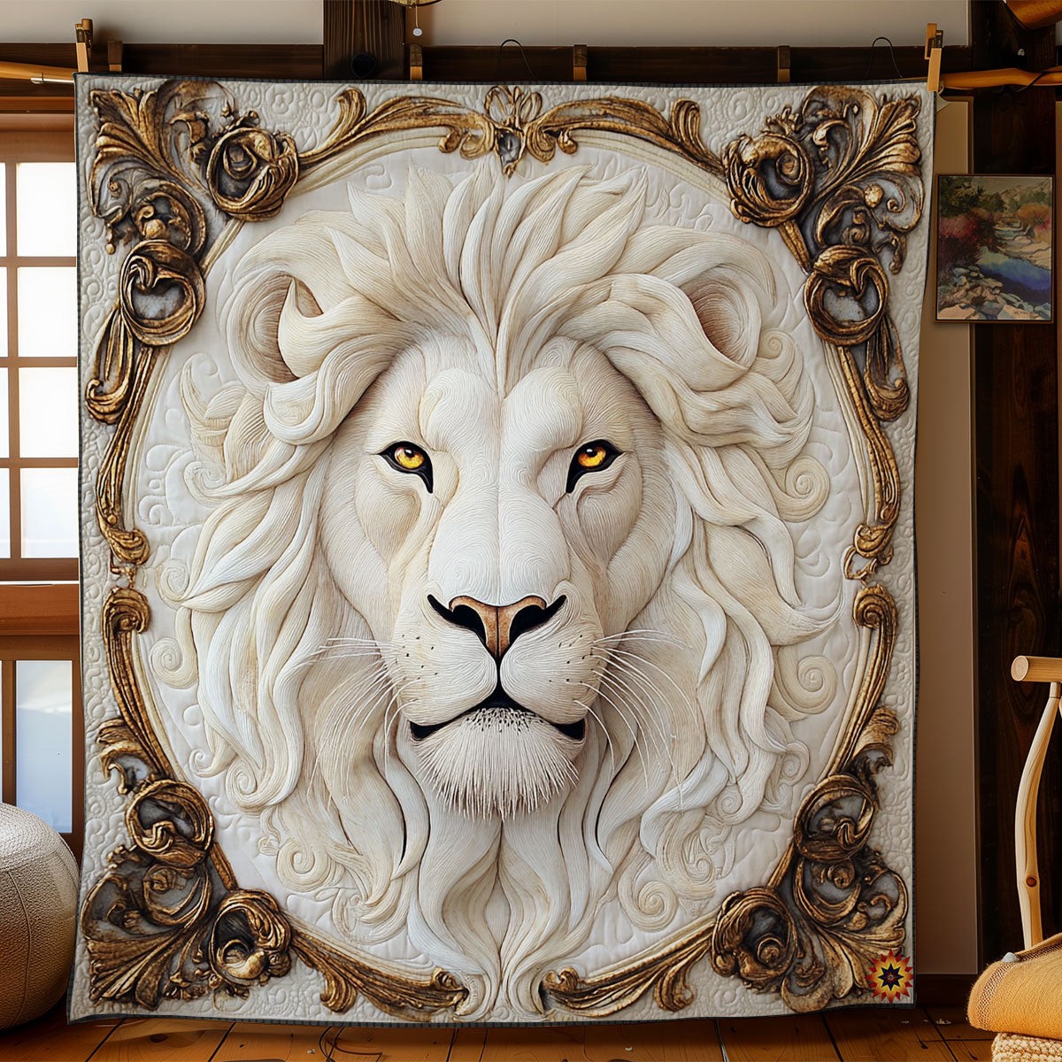 Royal White Lion WY2011040CL Quilt
