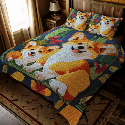Cute Corgi WJ2309031CL Duvet Cover Set