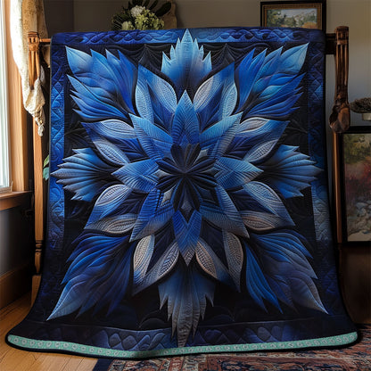 Blue Serene Blossoms WN1309008CL Quilt