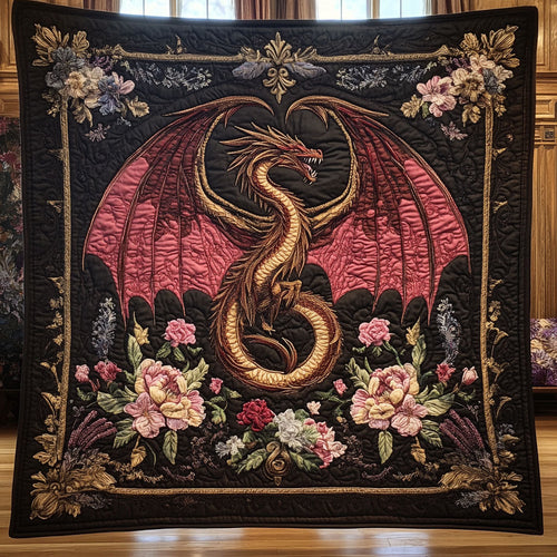 Floral Dragon CW0807019CL Quilt