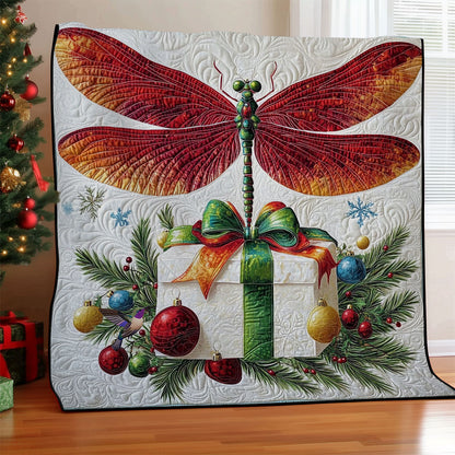 Christmas Dragonfly WY0312001CL Quilt