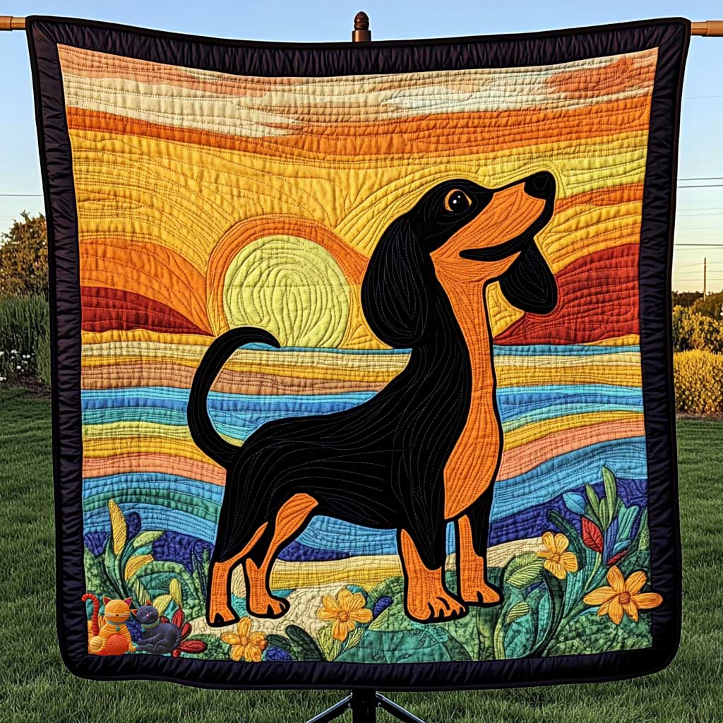 Dachshund Twilight Breeze WN0410028CL Quilt