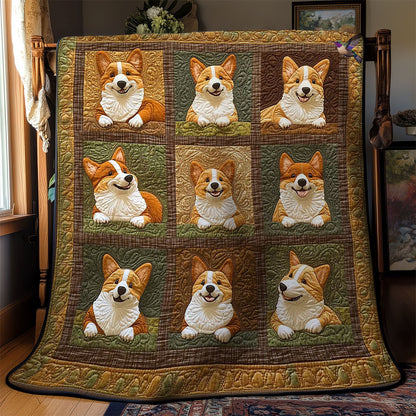 Cozy Corgi Collection WN0411065CL Quilt