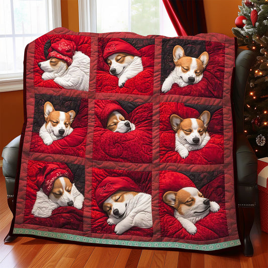 Sleeping Corgi WJ3009024CL Quilt