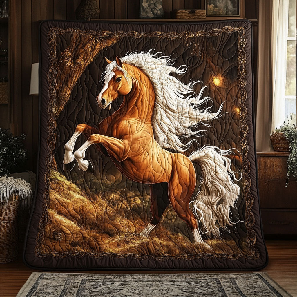 Horse Orange WT0810020CL Quilt