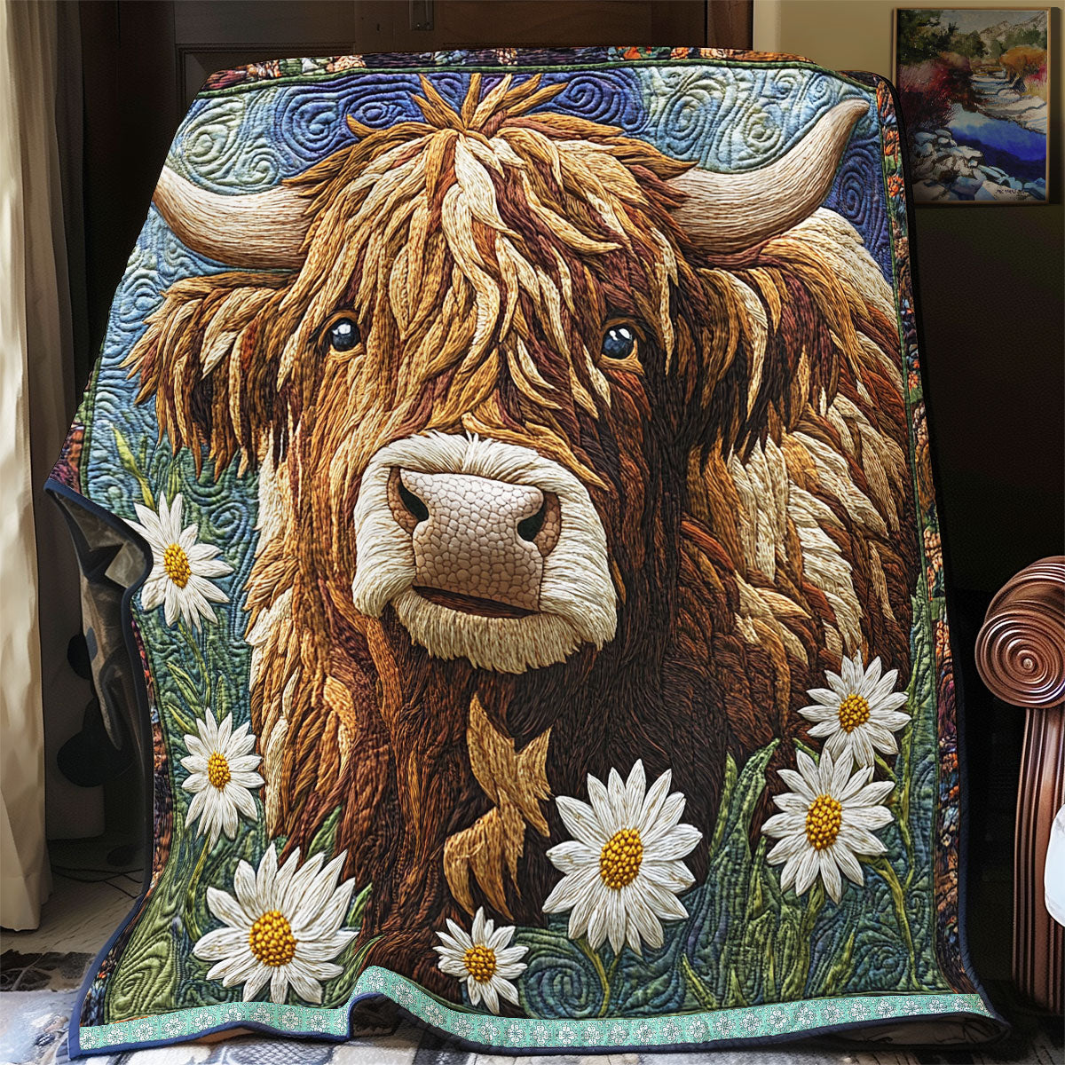 Highland Cow  WX2112023CL Quilt