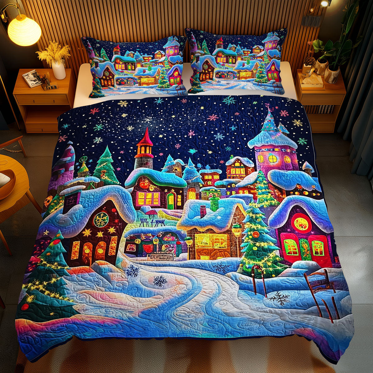 Christmas Village WJ0811027CL Duvet Cover Set