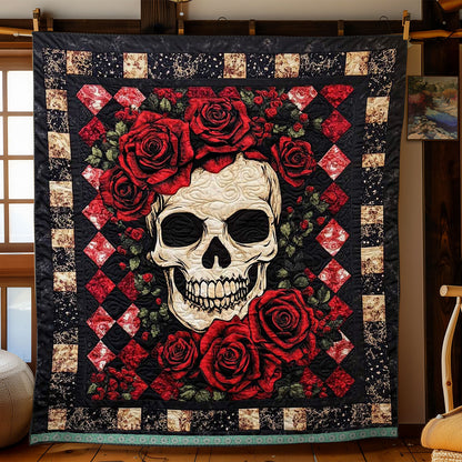 Red Roses Skull WJ2609017CL Quilt