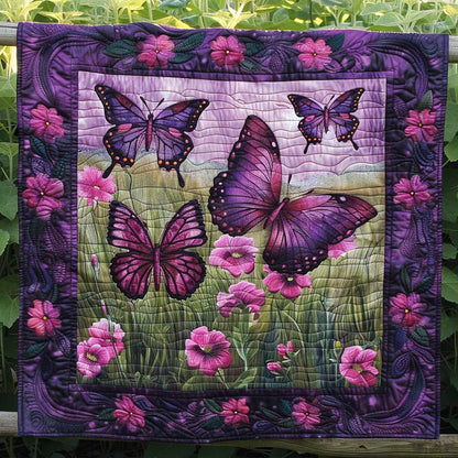 Purple Butterflies WJ2609012CL Quilt