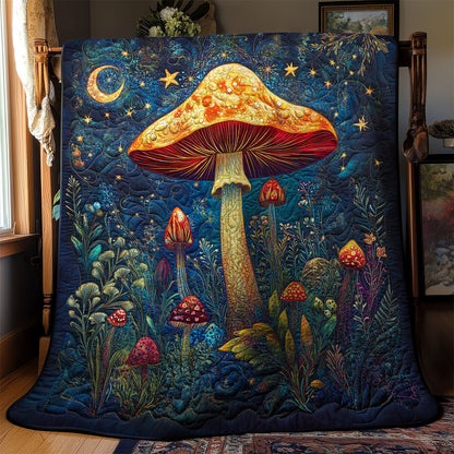 Mushroom In Night Forest WY1502063CL Quilt