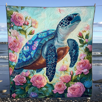 Floral Garden Turtle WY0111009CL Quilt