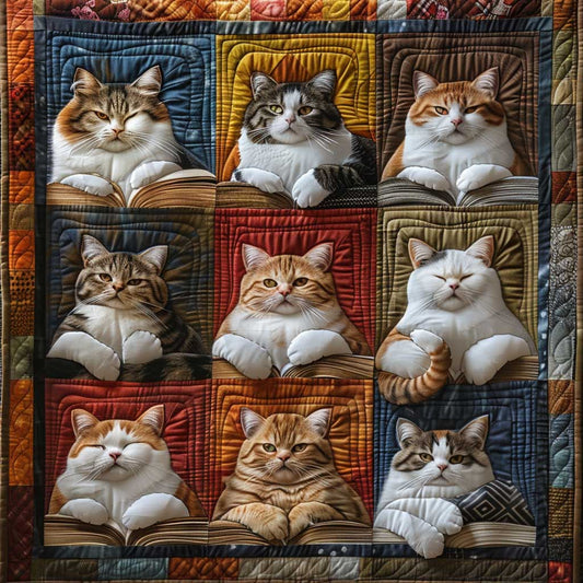 Librarian Cat WP1009032CL Quilt