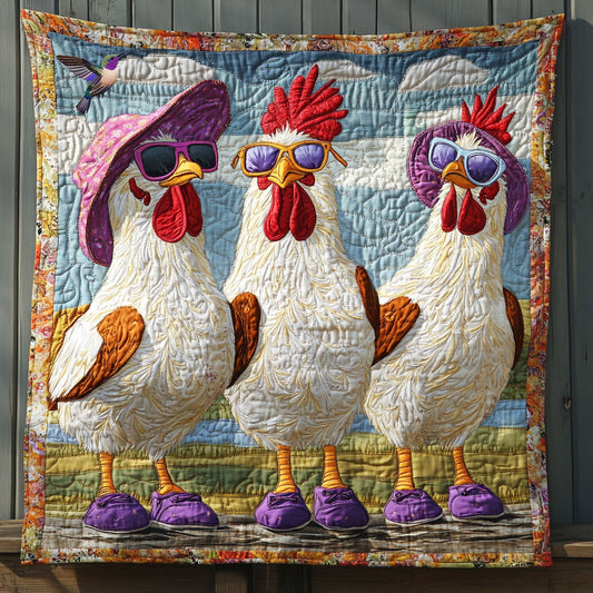 Chicken Play WX2510004CL Quilt