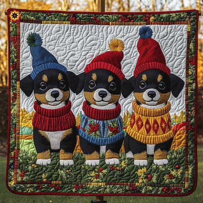 Little Beagle Winter WP0111002CL Quilt