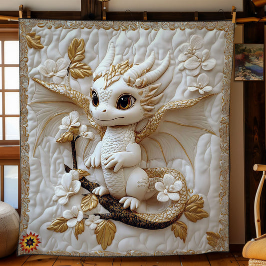 Flower White Dragon WY2211006CL Quilt