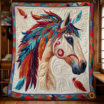 Feather Headdress Horse WY2712024CL Quilt