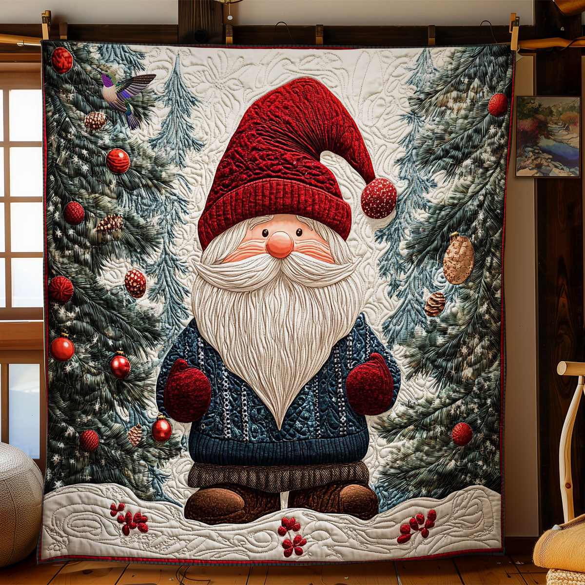 Christmas Gnome WY1012024CL Quilt