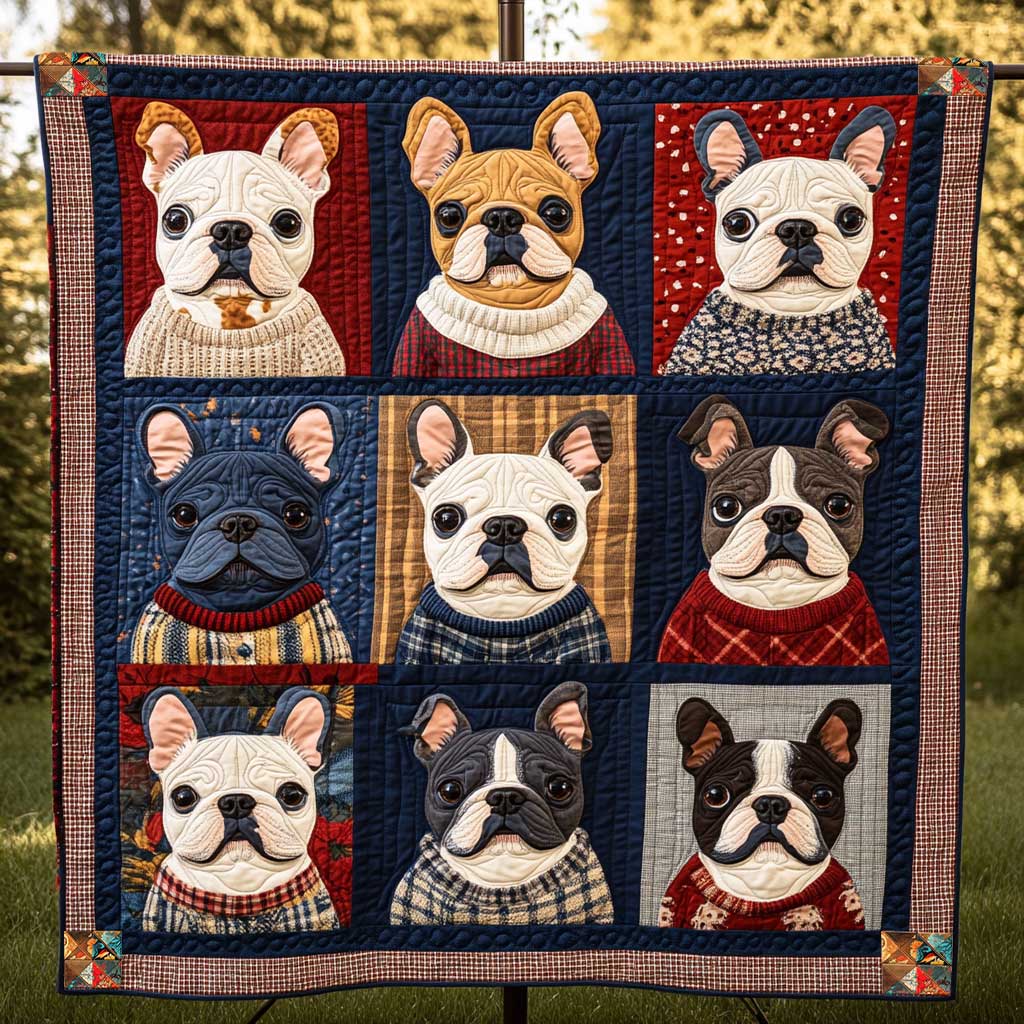 French Bulldog WJ0110008CL Quilt
