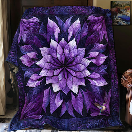 Purple Flower YR3012051CL Quilt