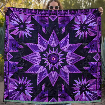 Native American Purple Star WJ2009017CL Quilt