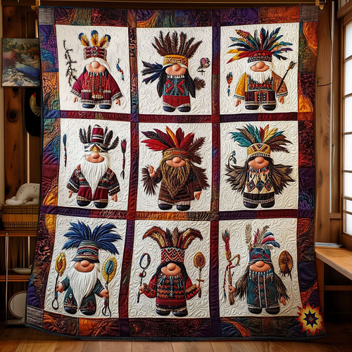 Gnome Native American WY0412010CL Quilt