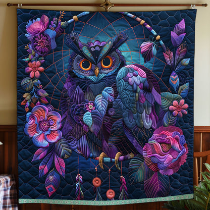 Floral Mysterious Owl WP0609023CL Quilt