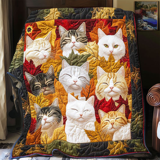 Cat Maple Forest WP2312006CL Quilt