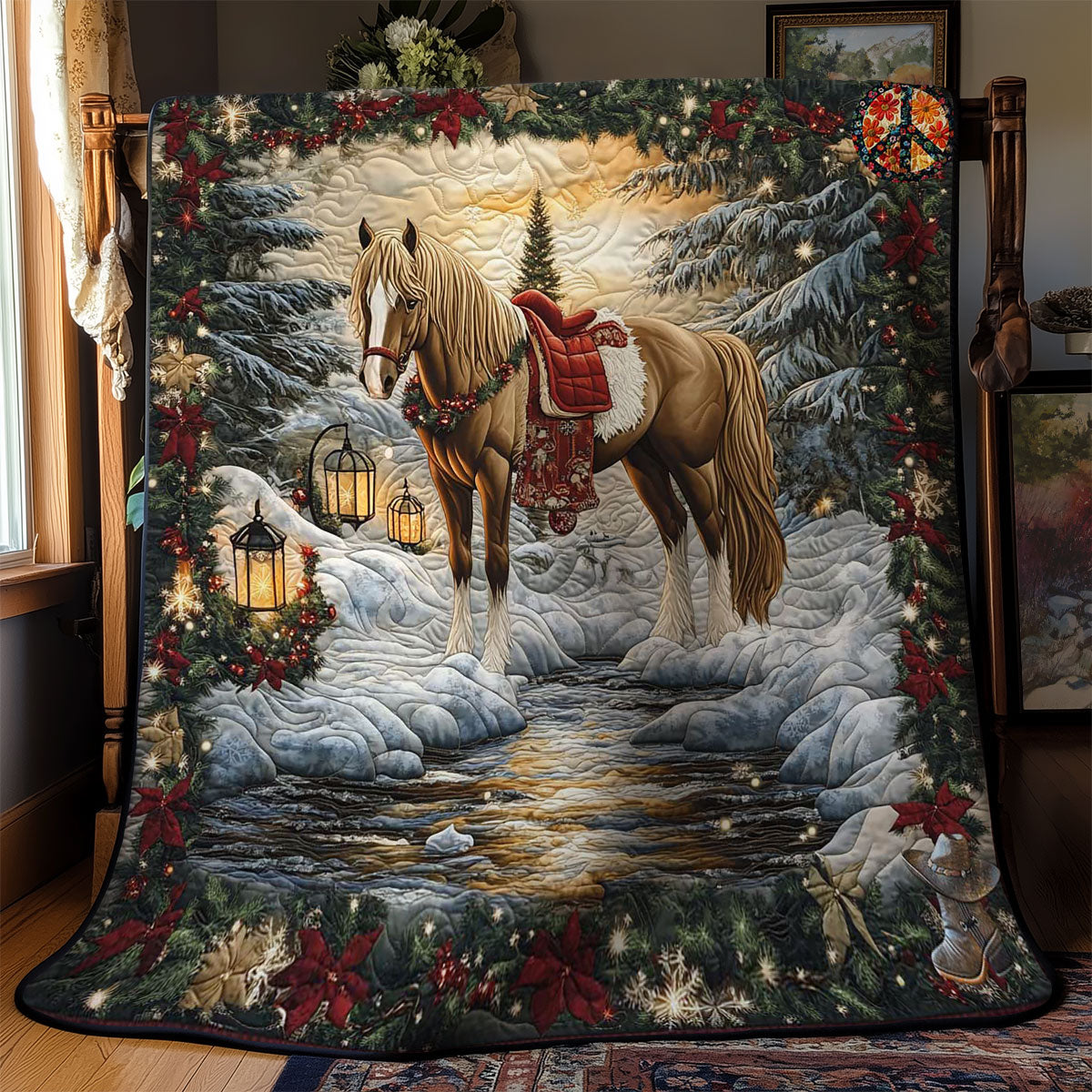 Winter Wonderland Horse WN2911024CL Quilt