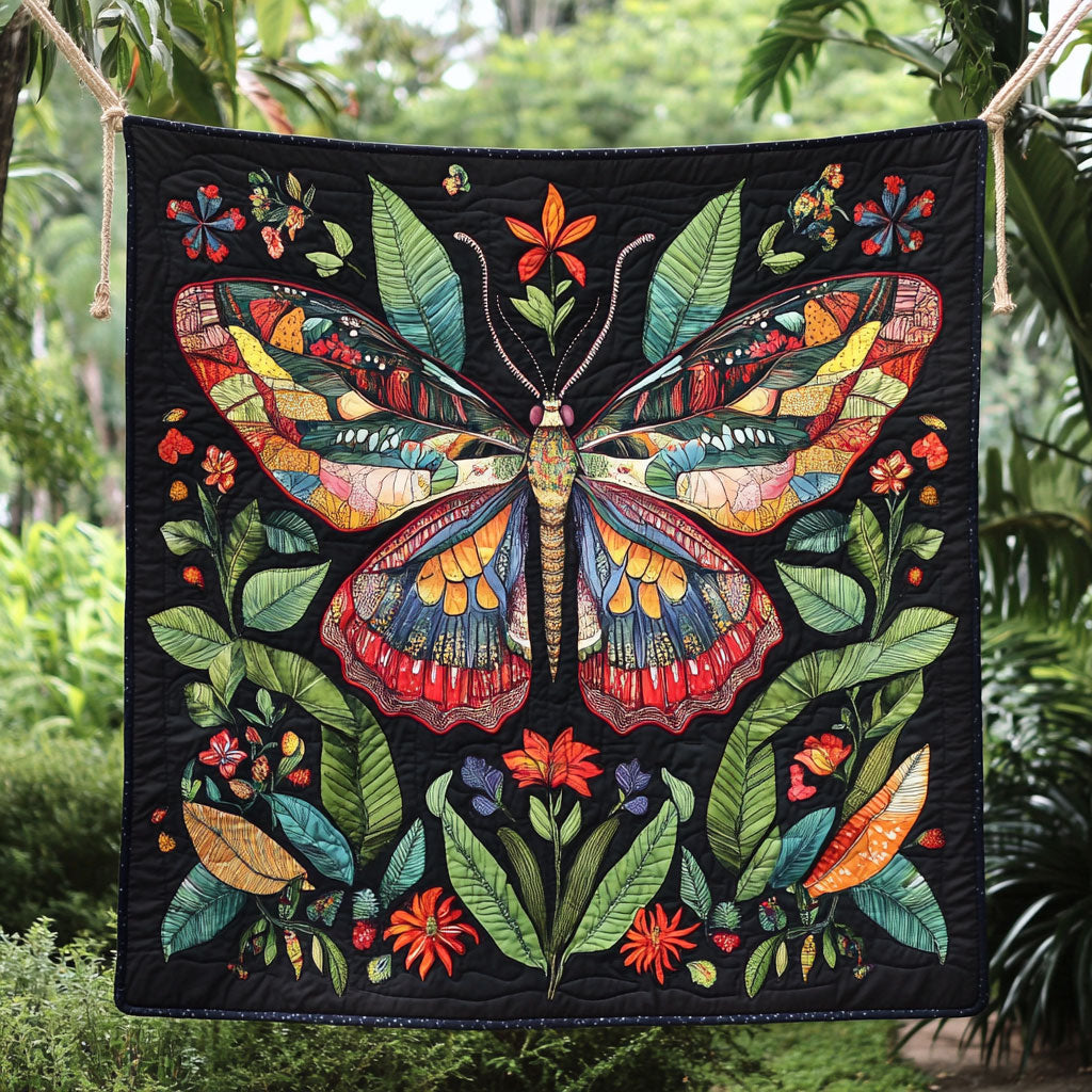 Butterfly Flower WT2101002CL Quilt
