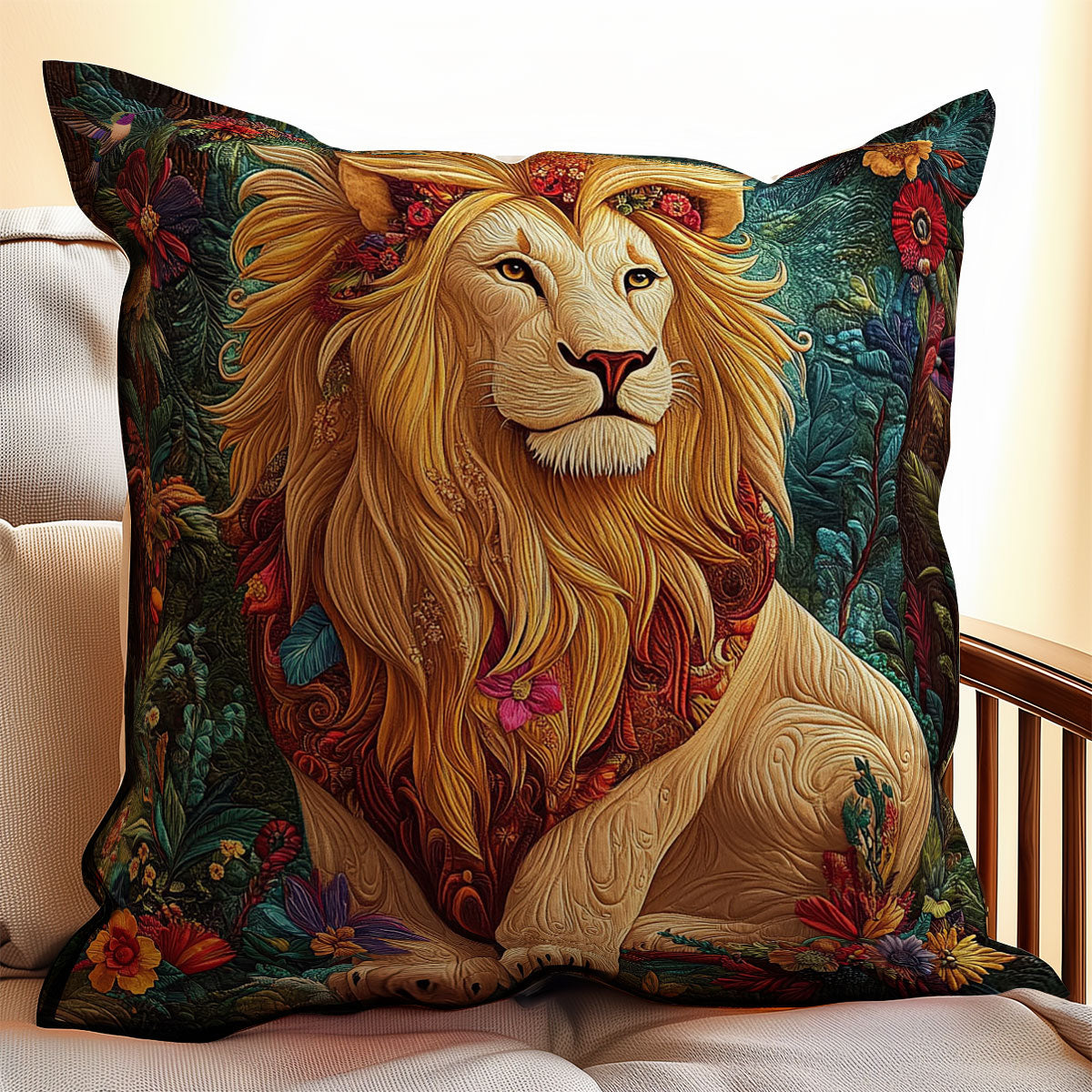Lion WY0412112CL Quilt Pillow Case