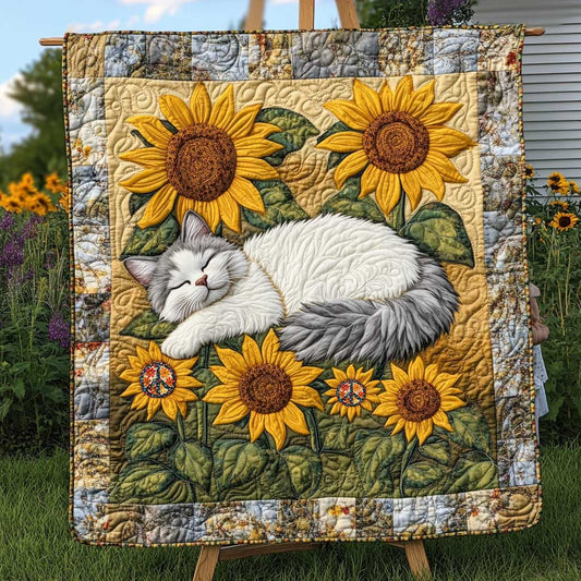 Sunflower British Cat WP0110033CL Quilt