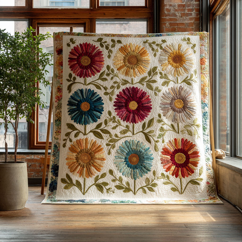 Daisy Parade CW2108027CL Quilt