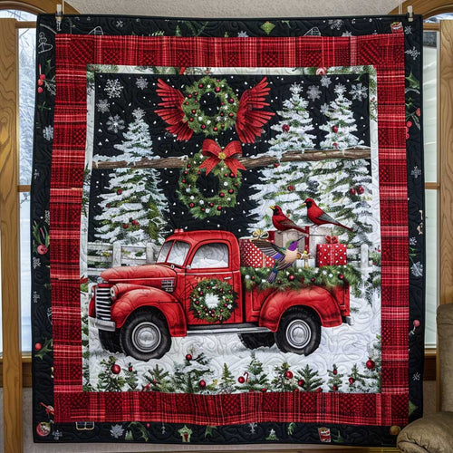 Red Truck Tree Delivery WN1410039CL Quilt