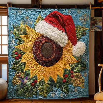 Santa's Sunflower Joy WN2111033CL Quilt