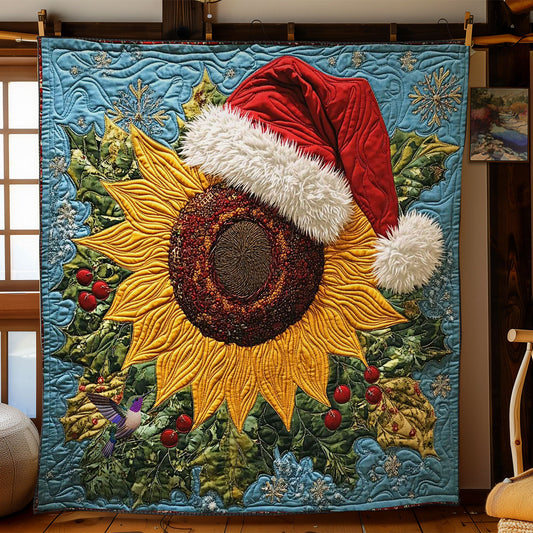 Santa's Sunflower Joy WN2111033CL Quilt