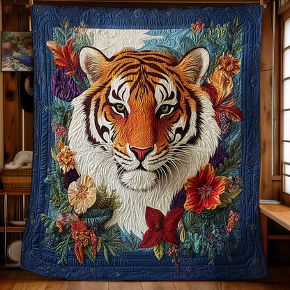 Tiger And Flower WY1401040CL Quilt