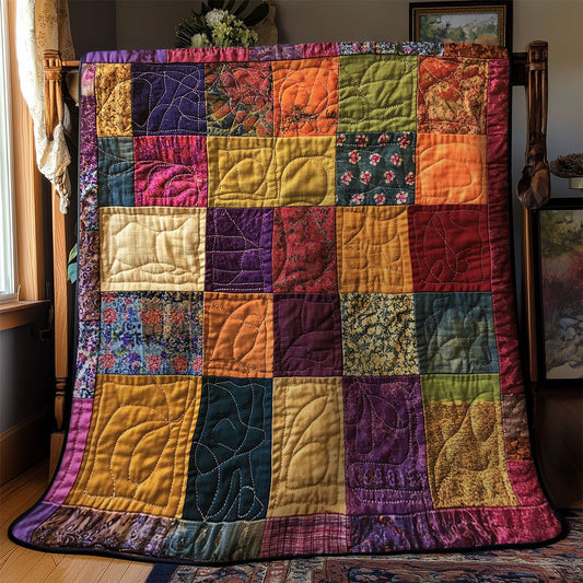 Vintage Square Patchwork WY1302016CL Quilt