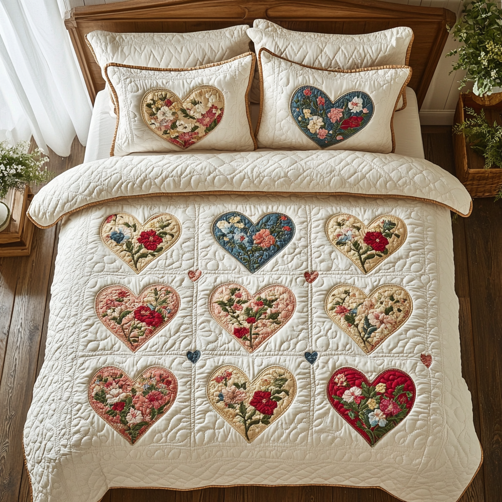 Heartfelt Blossoms YR1701029CL Duvet Cover Set