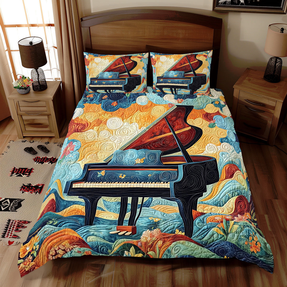 Dreamy Piano WJ0811028CL Duvet Cover Set