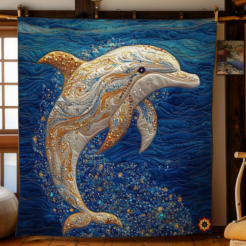 Shimmering Dolphin WY2211010CL Quilt