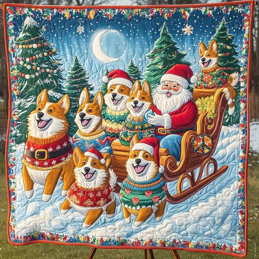 Corgi Festive Pull WN1010063CL Quilt