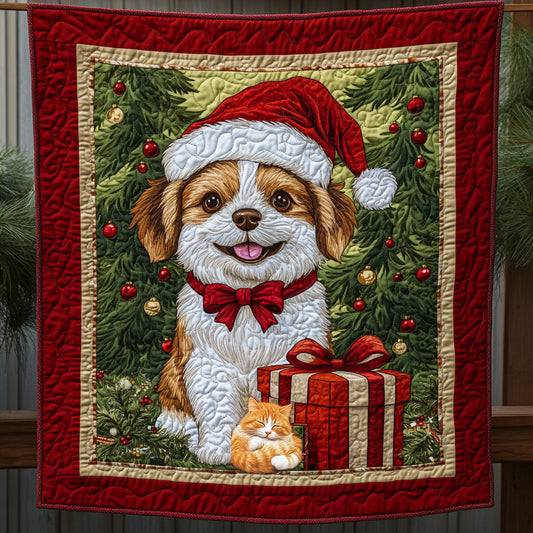 Puppy Christmas WX2210011CL Quilt